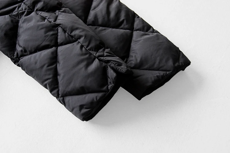 imakokoni black short pullover kawaii down jacket original design female winter 90 white duck down 182516