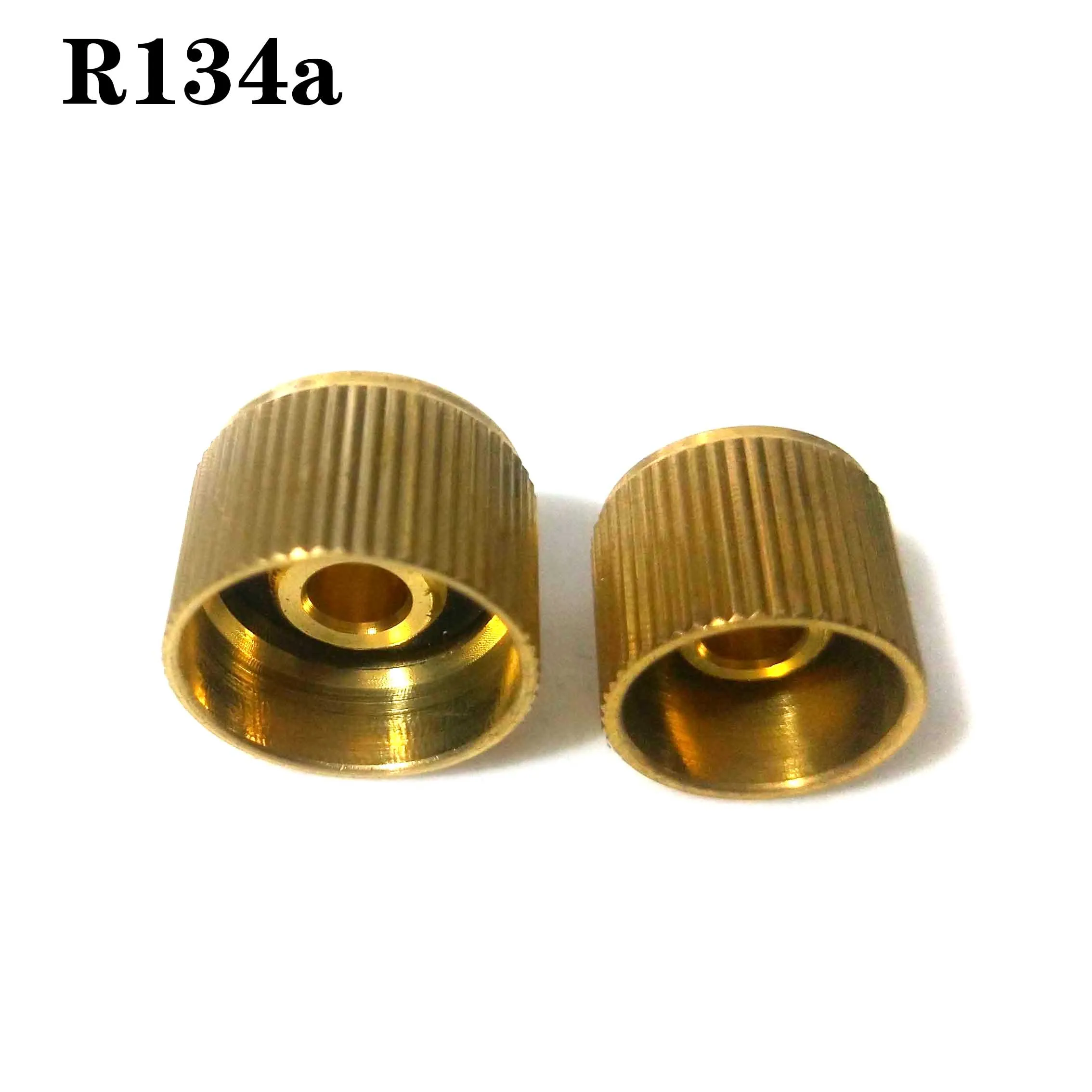 10pairs Copper Automobile Air Conditioner R134A Valve Core Cover Refrigerant Valve Dust Caps High And Low For Asian Cars