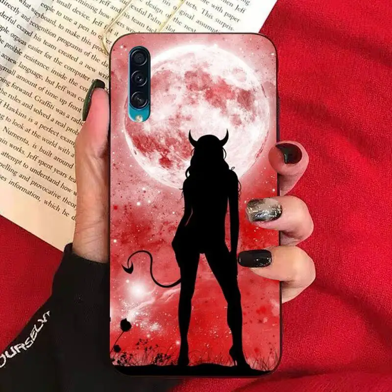 Чехол для телефона TOPLBPCS Sexy Devil Woman мягкий резиновый Samsung A10 20s 71 51 10 s 20 30 40 50 70 80 91 A30s 11