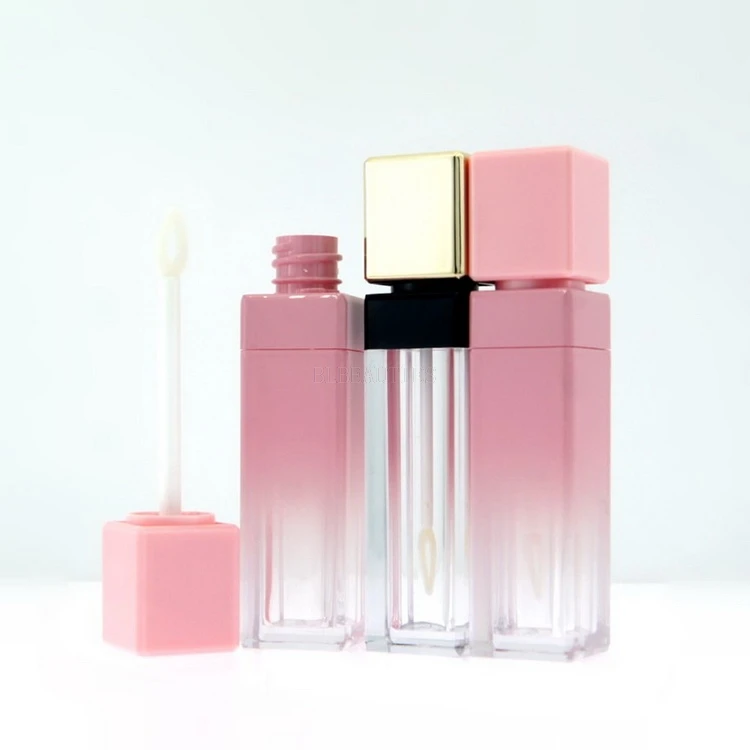 5ml Empty Lip Gloss Tubes With Heart-shaped Brush Head Clear Gold Eyelash Cosmetic Container Refillable Bottle 500pcs/lot | Красота и