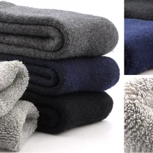 Большие кроличья шерсть, зимние женские и мужские трубы, чистый цвет, супер толстые теплые длинные шотландки