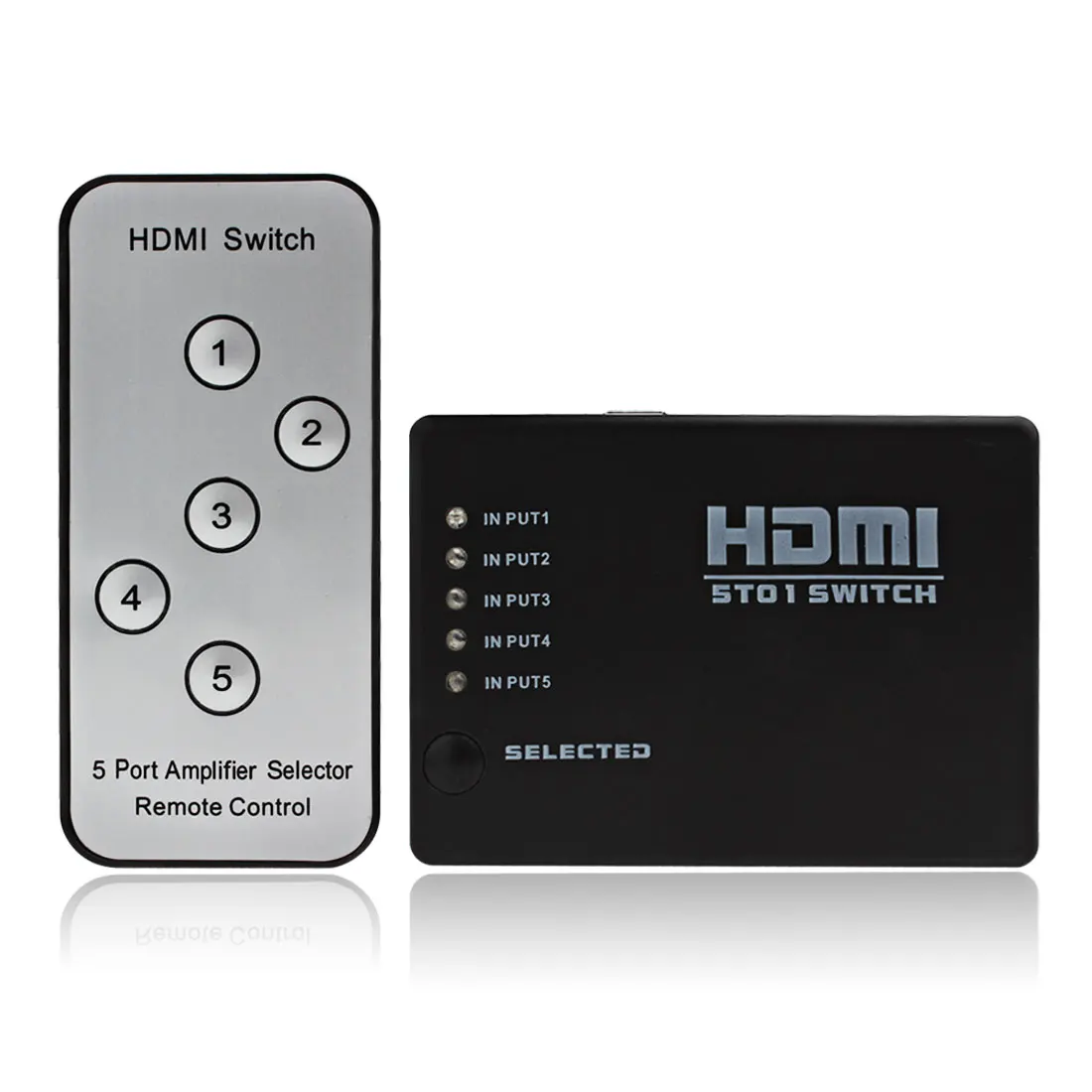 5 в 1 Мини 5 портов HDMI усилитель коммутатор и 1080P HD видео конвертер с пультом дистанционного управления