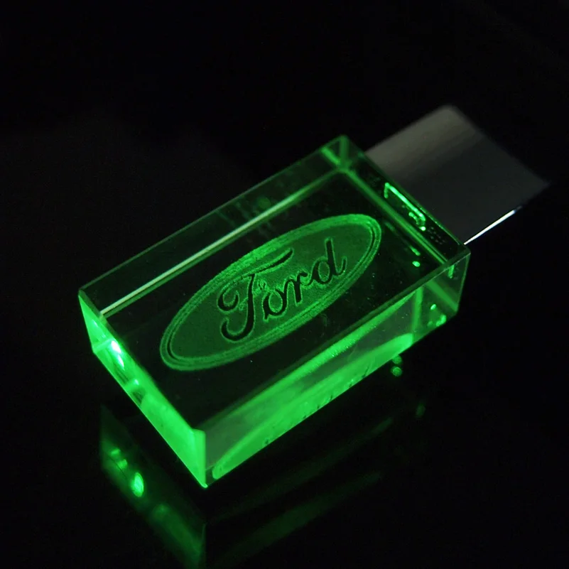 Флеш-накопитель USB 2 0 4 ГБ 8 16 32 со светодиодный логотипом Ford | Компьютеры и офис