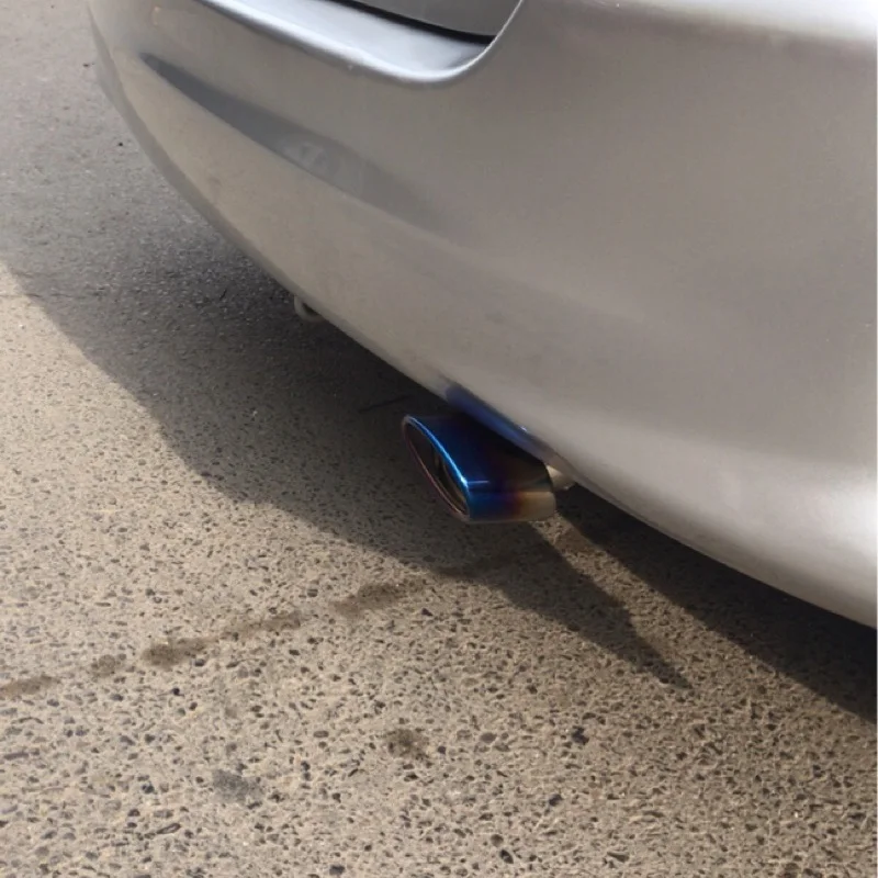 Глушитель выхлопной трубы из нержавеющей стали для Honda Fit 2004 2005 2006 2007 аксессуары для стайлинга серебристого и синего цвета