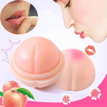 

New Moisturizer Sweet Cute Peach Shape Nutritious Makeup Lipbalm Long Lasting Lip balm Brand Lip stick Care Makeup Lips color