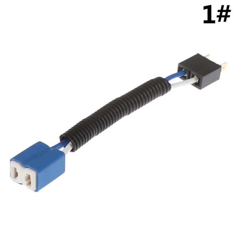 1 шт. автомобильный H7 фара керамический патрон удлинитель автомобильный провод адаптер для галогенок разъем лампы - Цвет: A