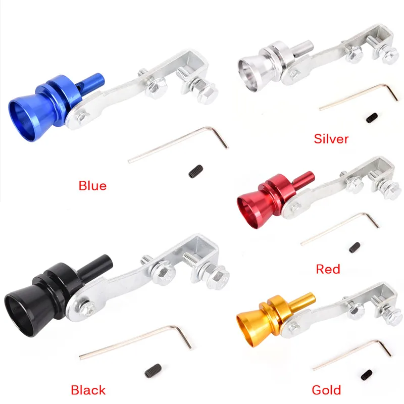 

1Pc Universal Car Multi Color Blow Off Valve Turbo Sound Whistle Aluminum Simulator Sound Pipe Exhaust Muffler Pipe