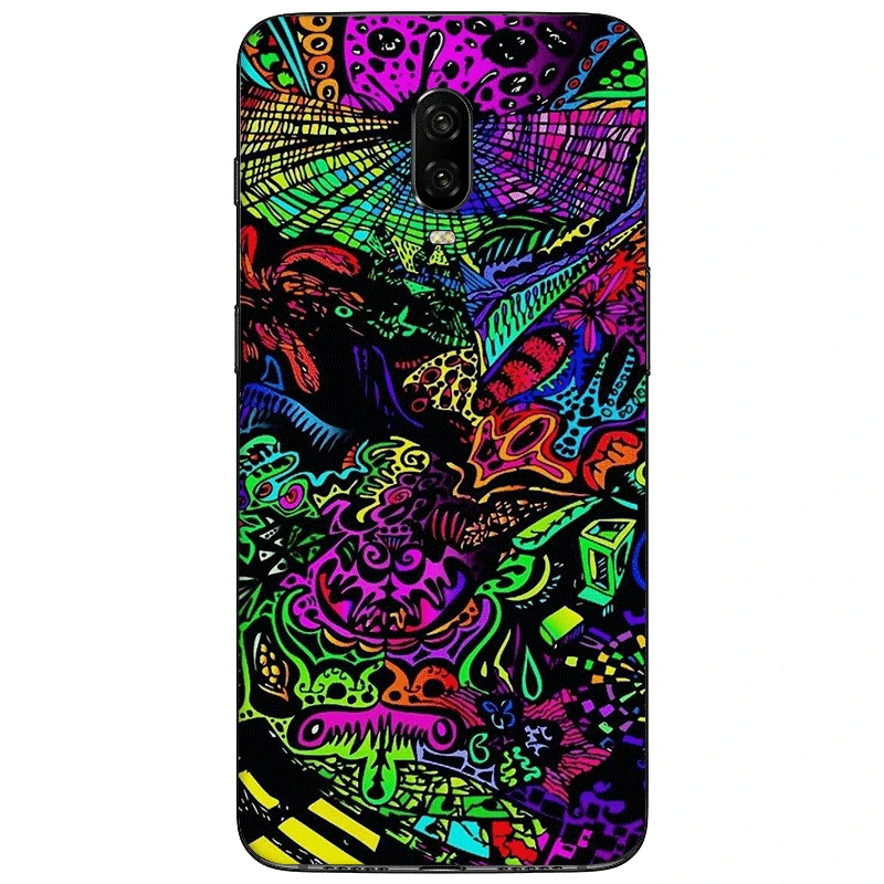 B6 Cell Mobile Phone Case soft tpu for oneplus 5 5T 6 6T 7 Pro Back Cover Protection Cute Art High Weed - Цвет: B6