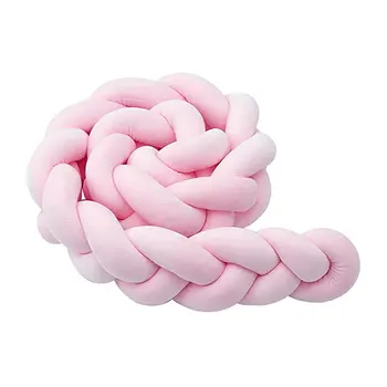 

Knitted long anti-collision strip knotted ball pillow twist braid bed surround children's room anti-collision strip