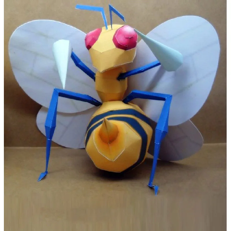  Gran aguja abeja dibujos animados Anime papel modelo Manual DIY adulto descompresión estudiante actividad regalo