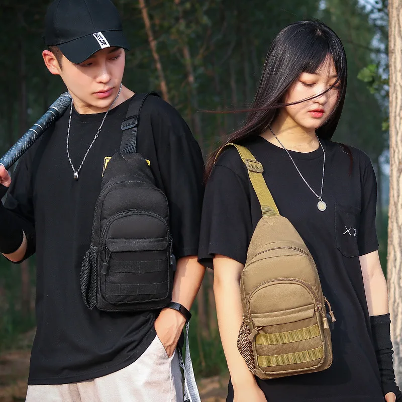 

Chest Bag Men And Women New Style Outdoor Crossbody Bag Camouflage Backpack Travel Lure Slingshot Riding Multifunction Bag