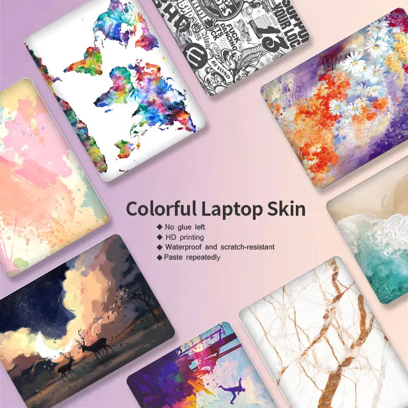 Marble pattern laptop sticker laptop skin 12/13/14/15/17 inch for MacBook/HP/Acer/Dell/ASUS/Lenovo