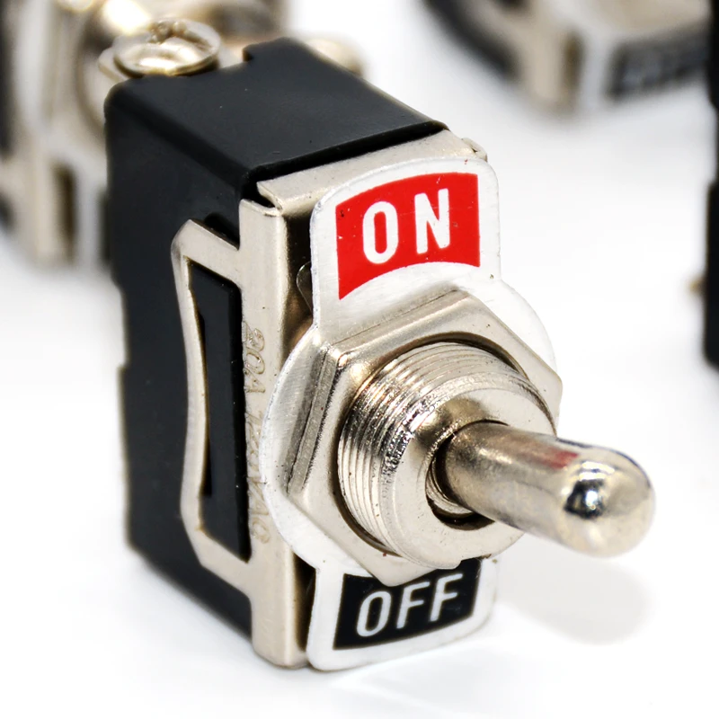 

5pcs Switch ON/OFF 20A 125V Toggle Lever SPST 2 Terminal Car Waterproof ATV