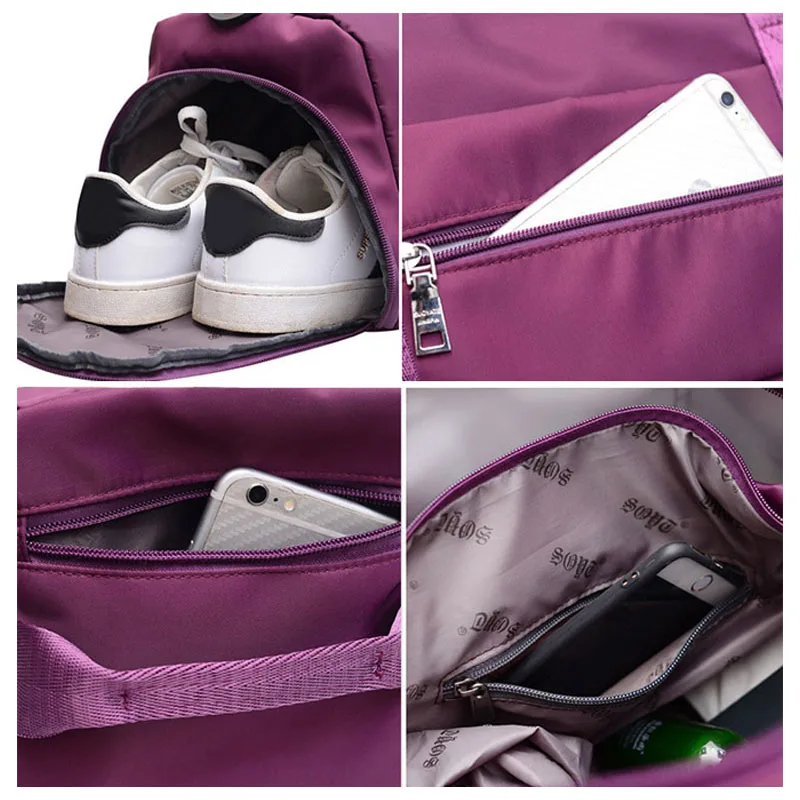 Модная спортивная сумка для спортзала с отделением для обуви, женская сумка для занятий йогой, повседневные дорожные сумки, сумка для ручной клади, Водонепроницаемая спортивная сумка