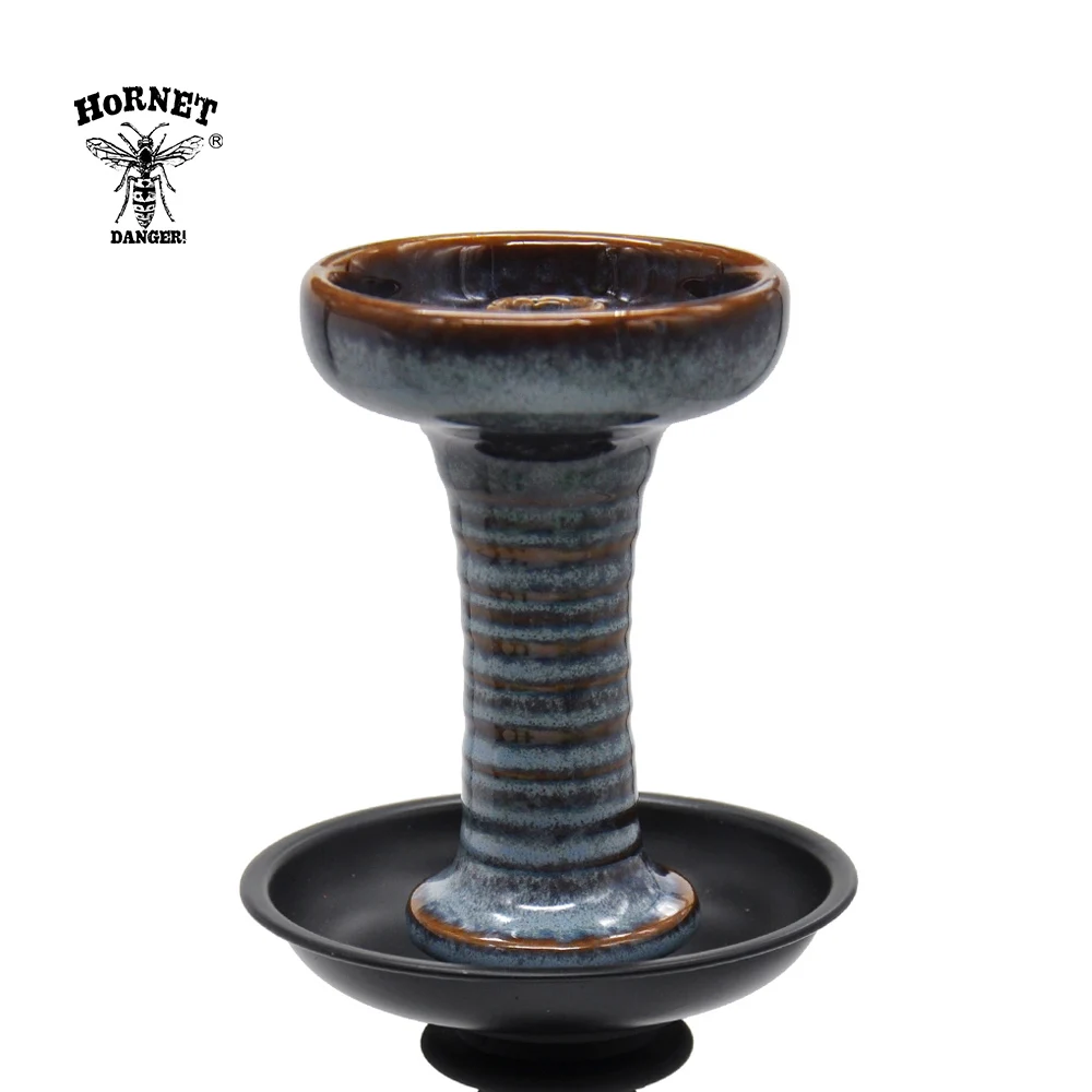 Керамическая чаша для кальяна HORNET глина воронка табак с воронкой Chicha Narguile