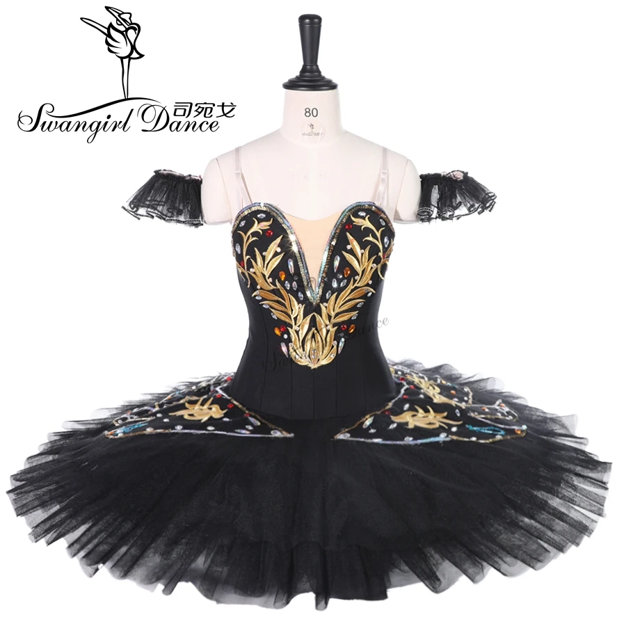 Professional Ballet Tutu Women Performance Black Swan Lake Guards YAGP Ballet Stage Costumes CompetitonsBT9258