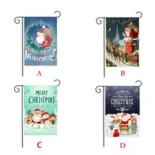 Летние цветы сад флаг флипфлоп сад флаг Рождественский Садовый флаг Санта Клаус сад флаг набор