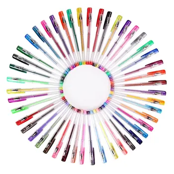 Umitive 100 Colors Glitter Gel Pens Set Fine Ink Multicolor for Adults Coloring Books DIY Craft Scrapbooking Artwork Drawing 3