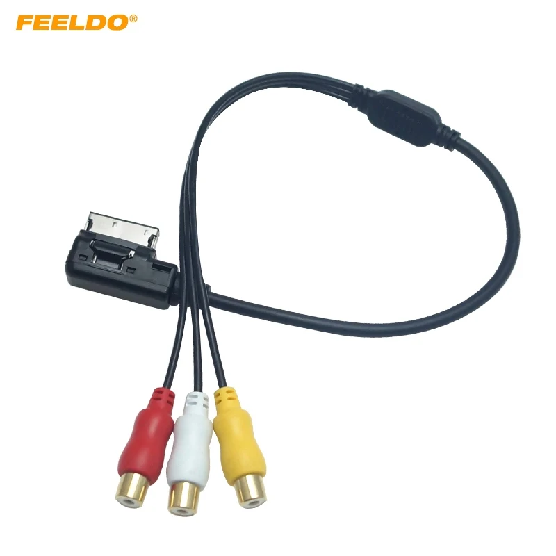 Автомобильный медиа-музыкальный 3-RCA разъем на интерфейс MDI/AMI вспомогательный
