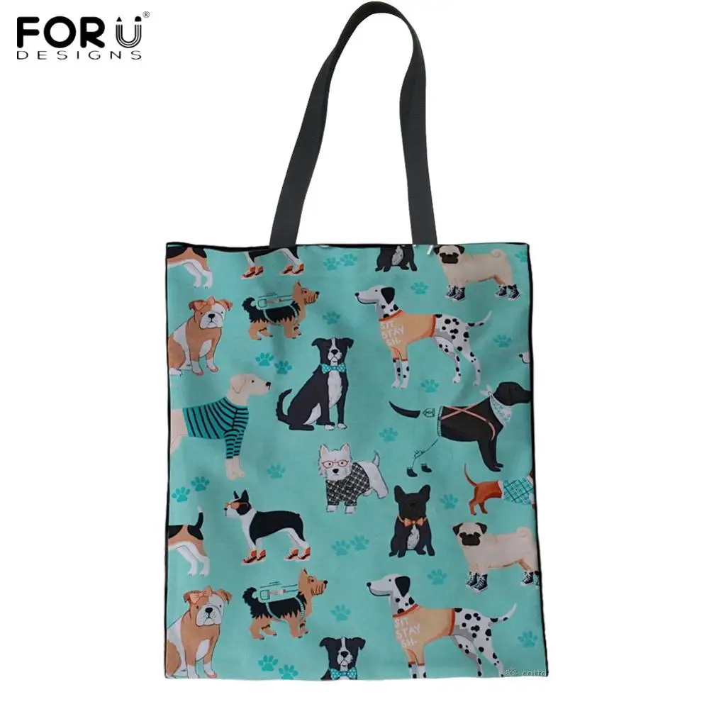 FORUDESIGNS, оптометрический узор, холщовые сумки для покупок, повседневные женские льняные сумки-тоут, экологичные тканевые сумки, многоразовые сумки через плечо - Цвет: ZBH362Z22