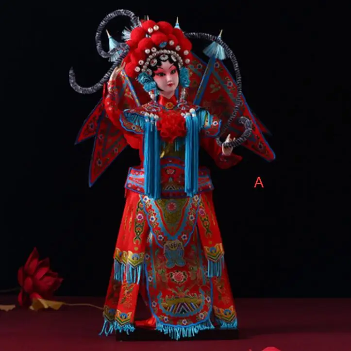 

New Resin Peking Opera facial makeup dolls silk souvenirs Chinese special gifts