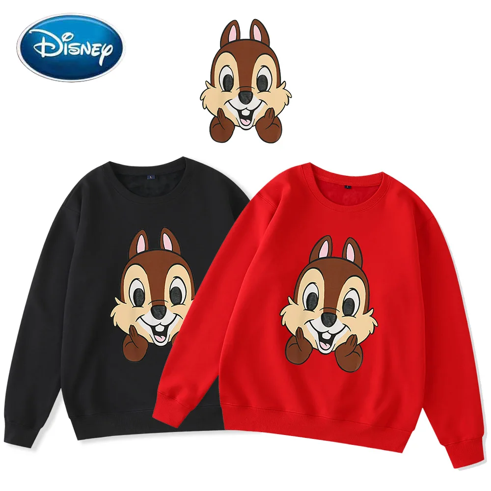Женский пуловер с круглым вырезом и принтом из мультфильма Disney Chip 'n Dale