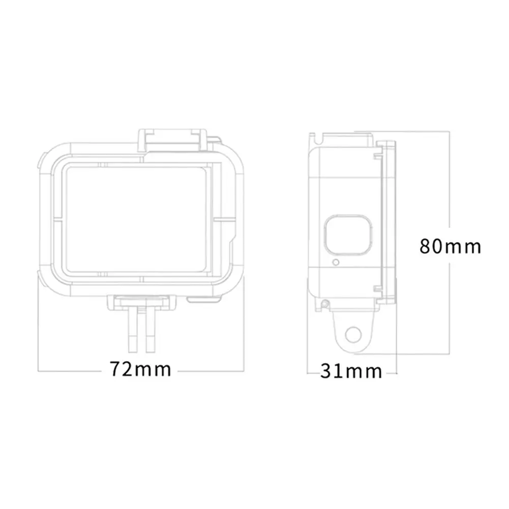 Прочный легкий протектор камеры клетка PC Защитная рамка оболочки для GoPro Hero 8 аксессуары для камеры