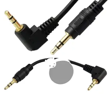 

10pcs 3.5mm Jack Male to 3.5mm Male 90 Degree Right Angle AUX Audio Auxiliary Cord Cable Cord For iPod MP3 Car