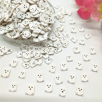 

20g/lot 5mm White Ghost Polymer Clay Slices for DIY Crafts Plastic Klei Mud Particles Clays Phantom Halloween Decoration