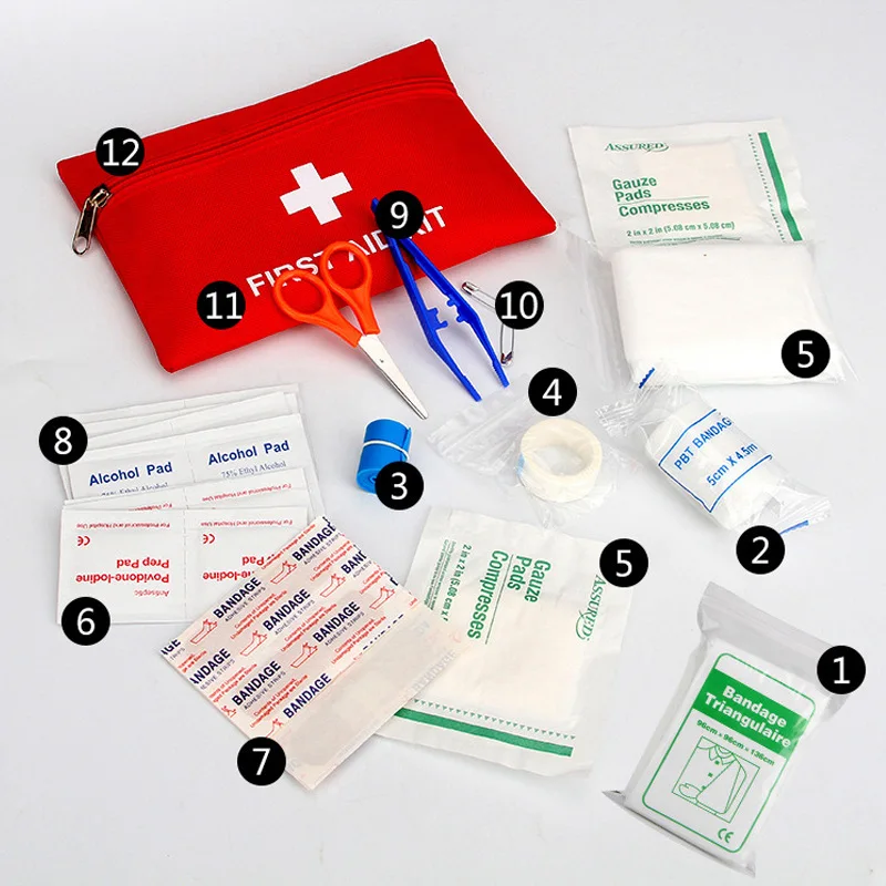 

Travel First Aid Kit Portable Emergency Kit Waterproof Medical Kit Charge Storgage Bag Outdoor Rescue Bag Standing Drug Small Ba