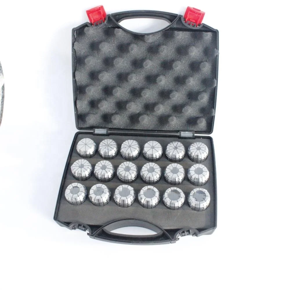

High accuracy ER clamping spring Set with tool holder and spanner ER11/16/20/25/32/40 Aluminum box, wood box,Plastic case
