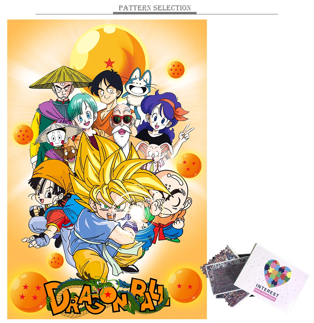 MOMEMO Dragon Ball картинка паззлы классические аниме 1000 штук Мультяшные деревянные пазлы Индивидуальные взрослые Детские пазлы Игрушки
