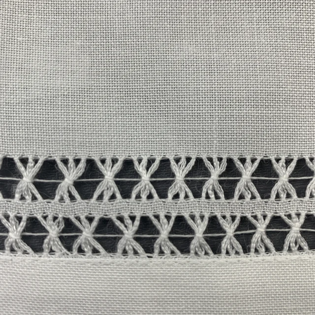 Linens Placemats Asztali Ruhával Futó Vastag Anyag Fehér Vászon Helyek Dupla Hemstitchált Elegáns Ebédhez - Image 3