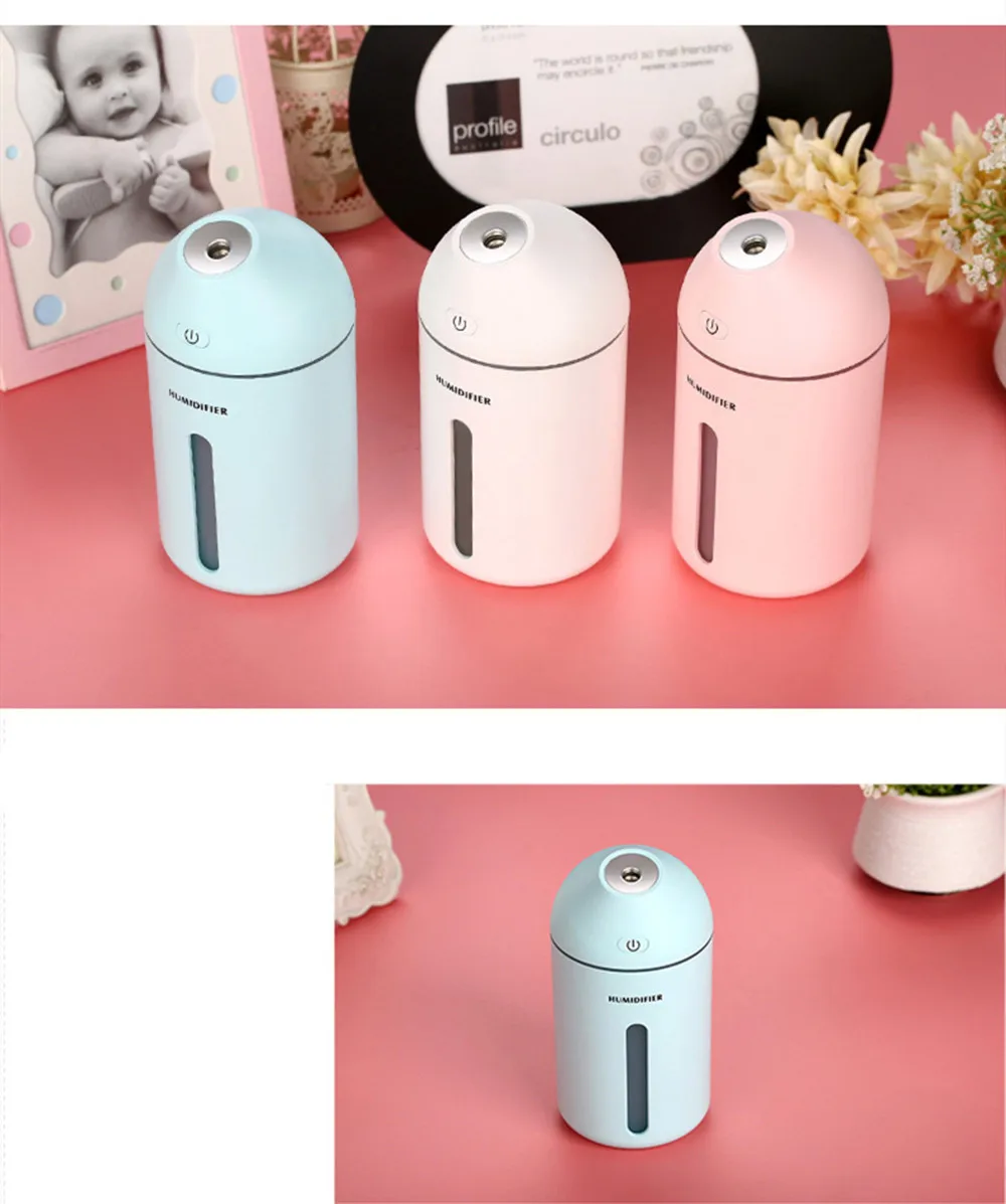 320 мл USB диффузор эфирного масла мини автомобильный ароматический увлажнитель воздуха теплый цвет атмосферный свет портативный Ароматический диффузор для дома