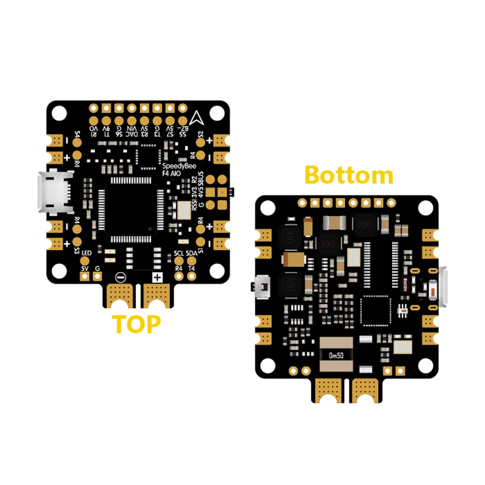 RunCam SpeedyBee F4 V2 V2.0 AIO с диагональю экрана 3-6S Bluetooth Контроллер полета OSD w/LC фильтр 5/9V gps барометр модуль для дрона с дистанционным управлением