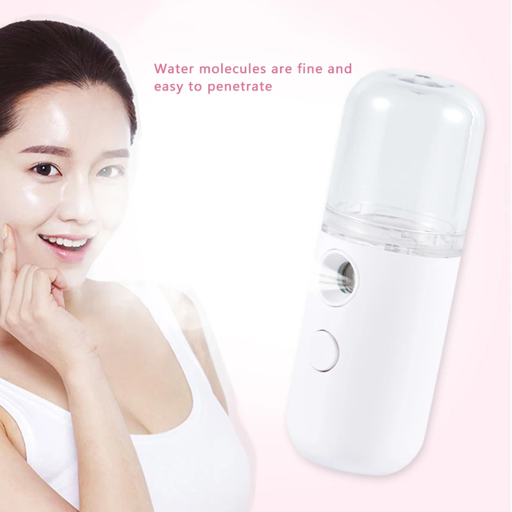 

Mini Face Steamer USB Nebulizer Facial Sprayer Humidifier Hydrating Anti-aging Wrinkle Women Beauty Skin Care Disinfect