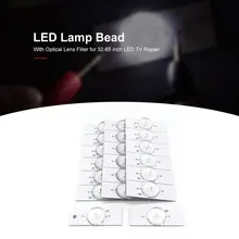 20 шт 3 в SMD лампы с оптическими линзами Fliter для 32-65 дюймов светодиодный телевизор ремонт работы с драйвером постоянного тока для светодиода