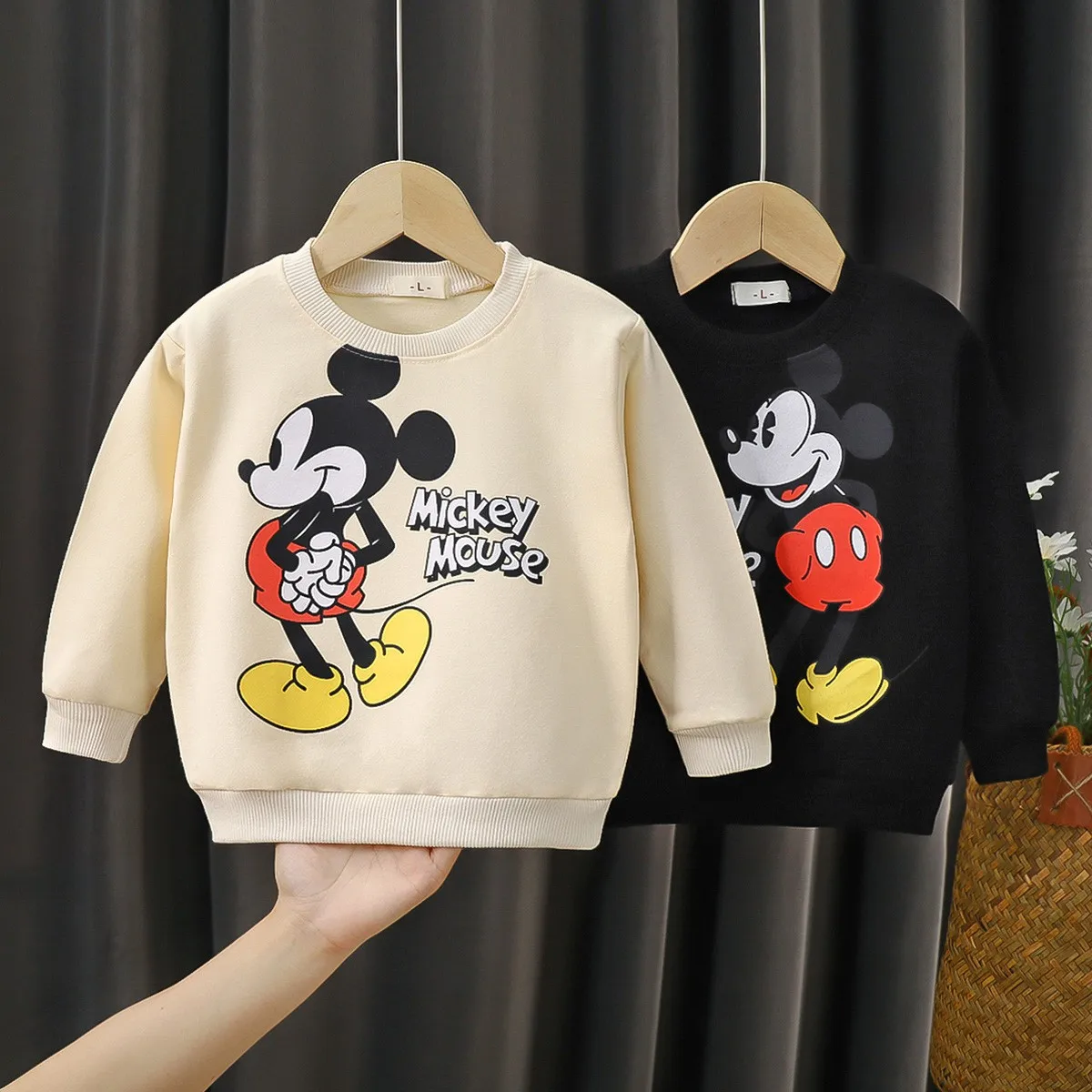 Children's Sweatshirt Mickey Mouse Brand Clothing Baby Boys Girls Long Sleeve Pullover Toddler Sweater Autumn Hoodie Clothes children sweater hooded sweatshirt children hoodie toddler sweatshirt children sweatshirt children top pullover hoodie