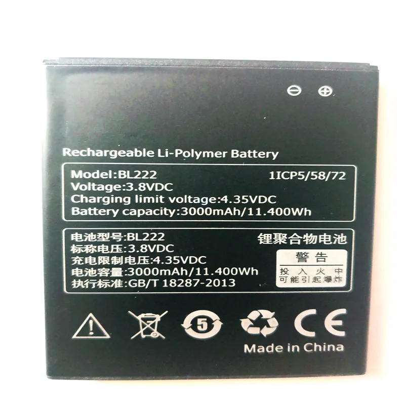 New BL222 BATTERY For Lenovo S660 S668T S 660 668T 3000mAh 3.8v Li-ion Cell Phone Batteries with phone stander for gift | Мобильные