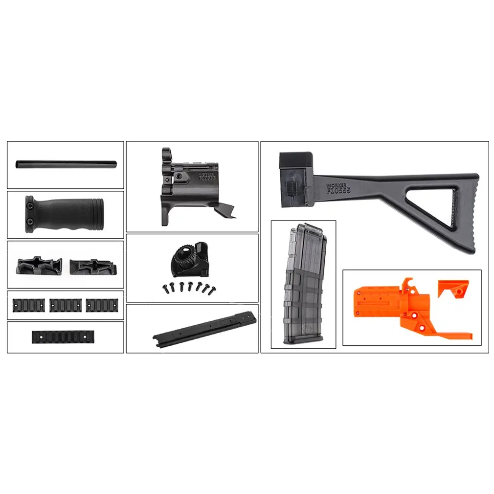 

Worker STF-W008-A MP5-K Mod Kits Set With Orange Adaptor for Nerf N-Strike Elite Stryfe Blaster