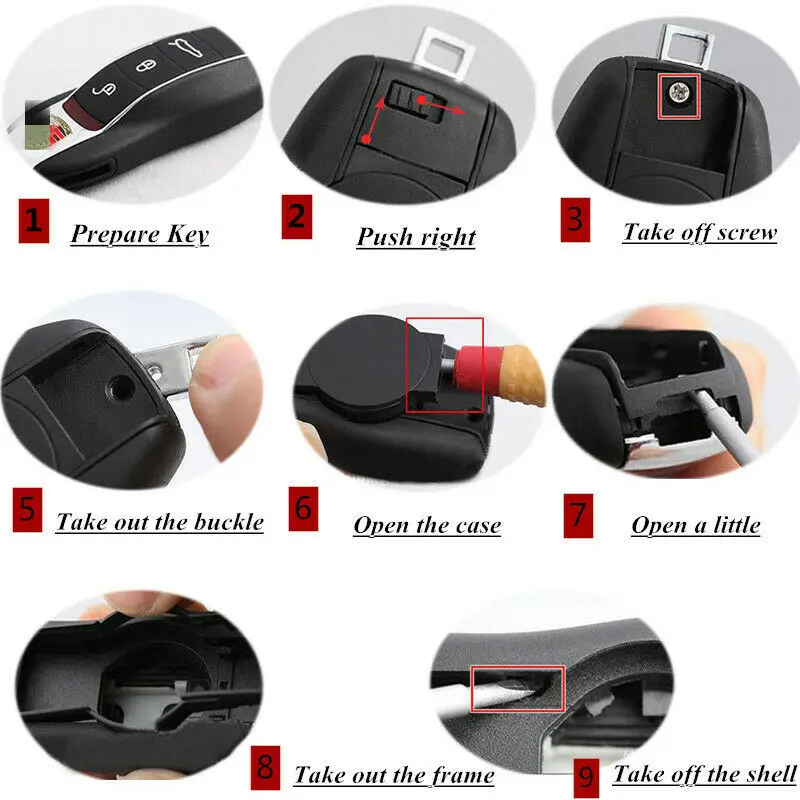Металлический чехол для автомобильного брелока для Porsche Cayenne Palamera 911(12 цветов на выбор