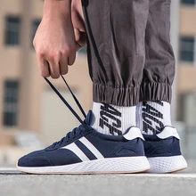 Li-Ning Для мужчин LN полоса Классическая прогулочная обувь светильник Вес подкладка спортивной обуви Фитнес носки на каждый день; свободные кроссовки AGCN063 SJAS18