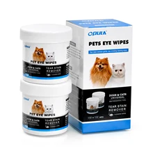 

1 Box 150 Count Dog Eye Cleaning Wipe Cat Dog Eye Cleaner Pet Tear Stain Remover Wipes Cleaner Cotton Pads Unscented Gentle Pet