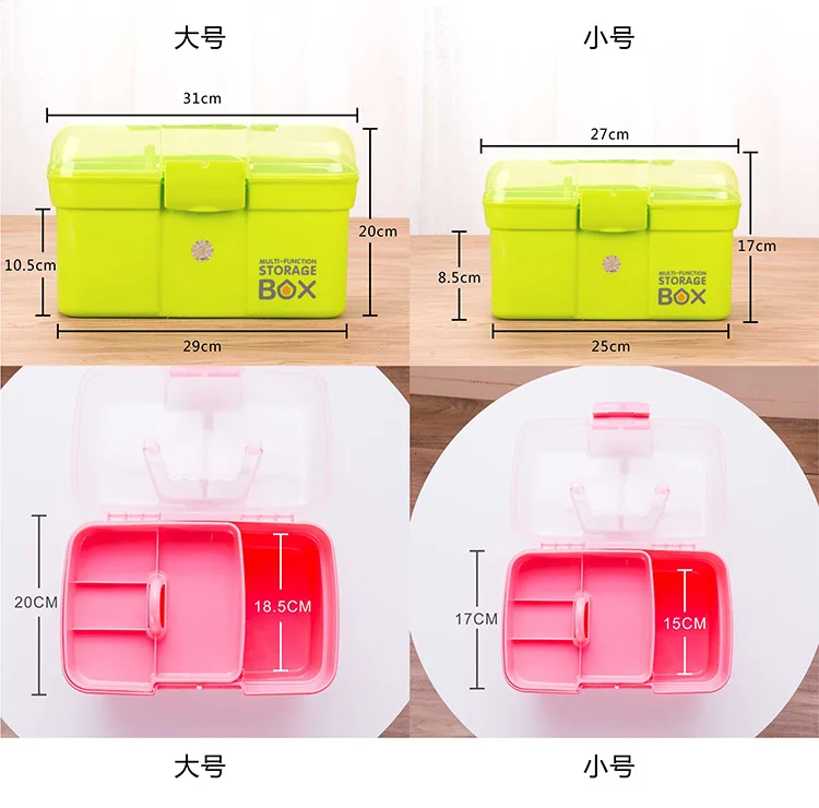 Manicure Division Only Trash Manicure Toolbox Large Size Three Layer Multifunctional Storage Box Organizing Box