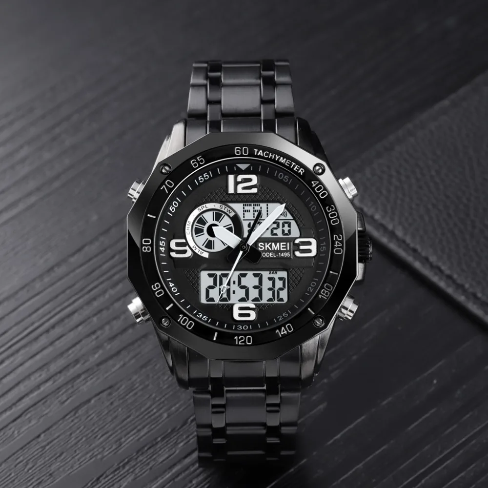 SKMEI 2021 Top Brand Luxury 3 Time Countdown Stopwatch Men watches  Waterproof Male Wristwatch Clock Relogio Masculino 1495 - AliExpress Watches