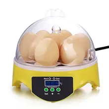 Mini 7 incubadora de ovos incubadora de aves de capoeira chocadeira controle temperatura digital incubadora do ovo para galinha ovo pássaro