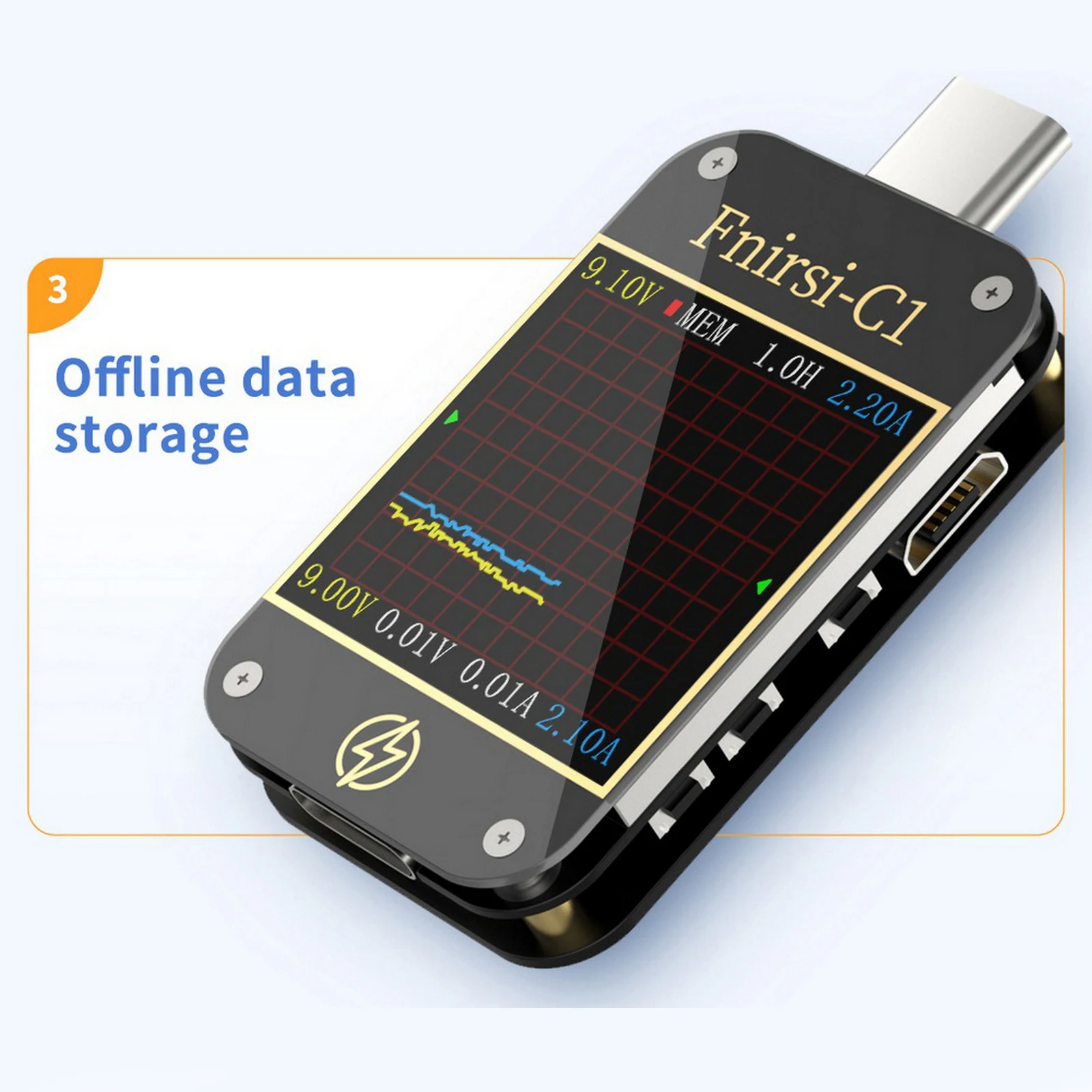 

PD Protocol Tester Fast Charge Test Type-C Voltage Current Meter