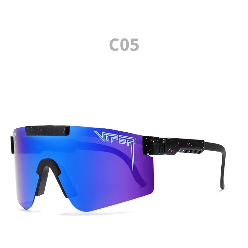 Оригинальные спортивные очки Pit Viper google TR90, поляризационные солнцезащитные очки для мужчин/женщин, ветрозащитные очки, УФ зеркальные линзы - Цвет линз: C5