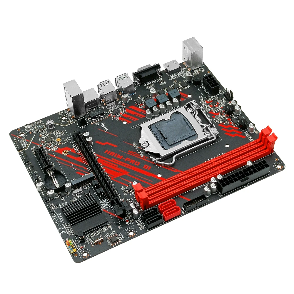 Placa-mãe Lga 1150 Suporte Xeon e3 v3 v4 Cpu Core i3 i5 i7 Processador Ddr3 Ram Hdmi Sata M.2 3.0 H81m-pro s1 Machinist-h81 - Imagem 2