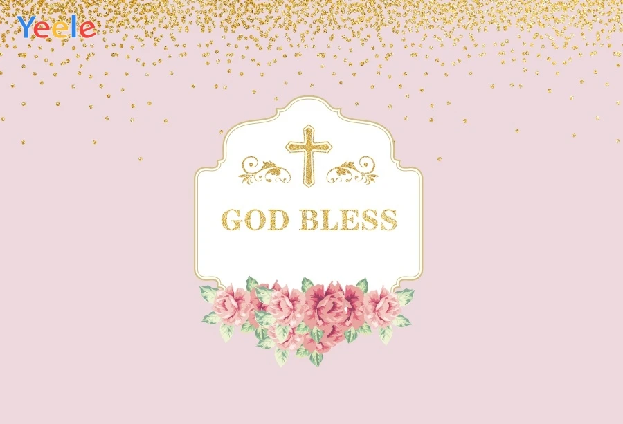 Yeele God Bless Цветок Святого Причастия День Рождения украшения фотографический фон для фотосъемки фоны для фотостудии